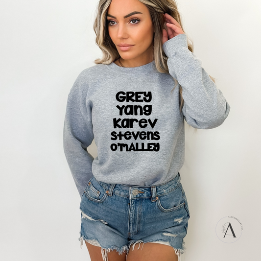 Greys Cast Sweatshirt